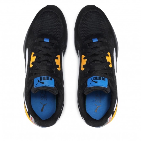 Puma Graviton Pro Low Mens Casual Shoes Black Yellow Blue 380736-04 NEW Sz 7 - Picture 3 of 8